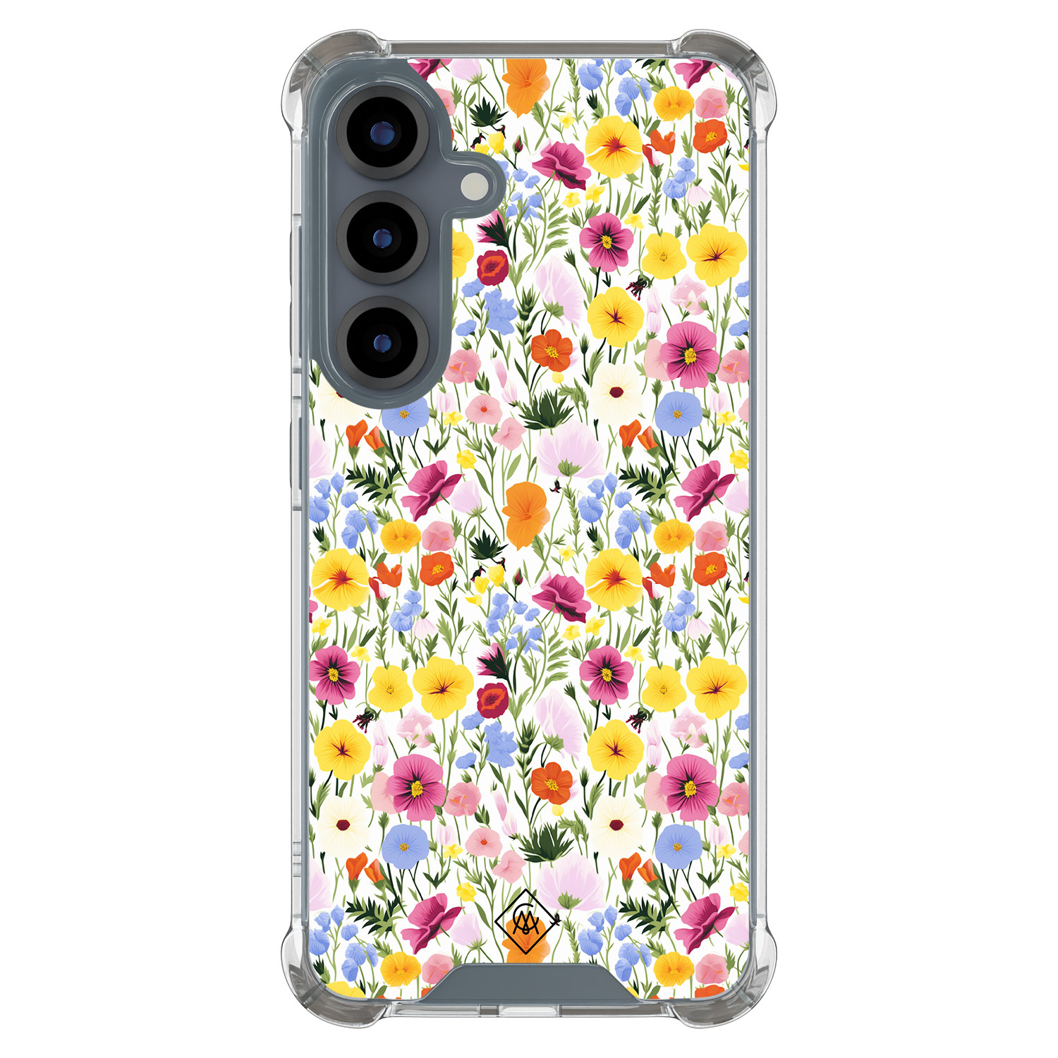 Samsung Galaxy S25 shockproof hoesje Happy flora