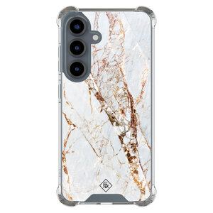 Casimoda Samsung Galaxy S25 shockproof hoesje - Marmer goud
