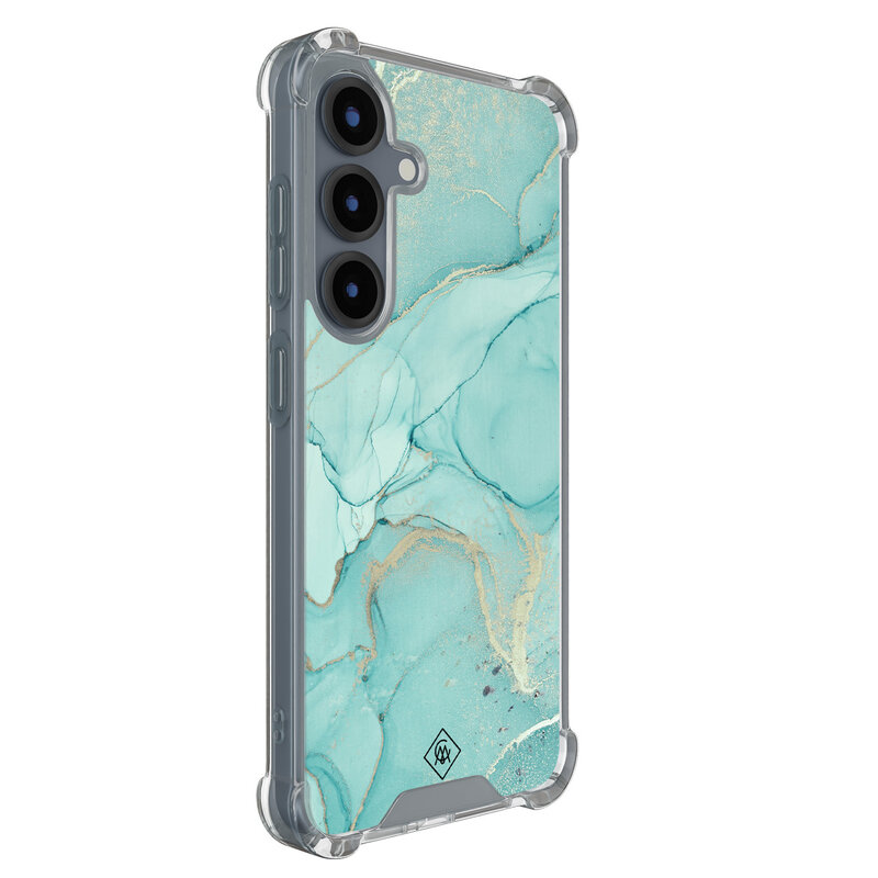 Casimoda Samsung Galaxy S25 shockproof hoesje - Touch of mint