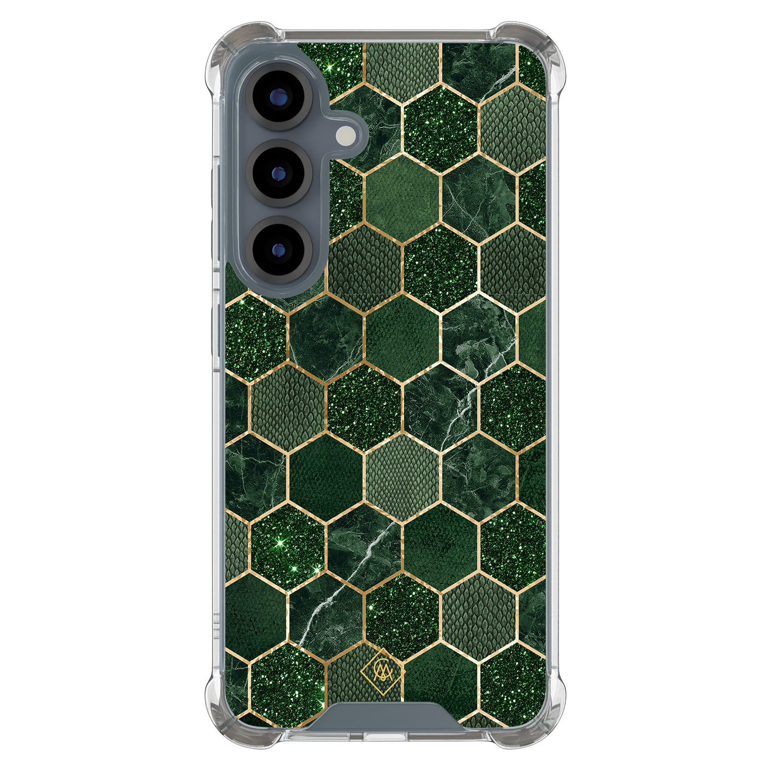 Samsung Galaxy S25 shockproof hoesje Kubus groen