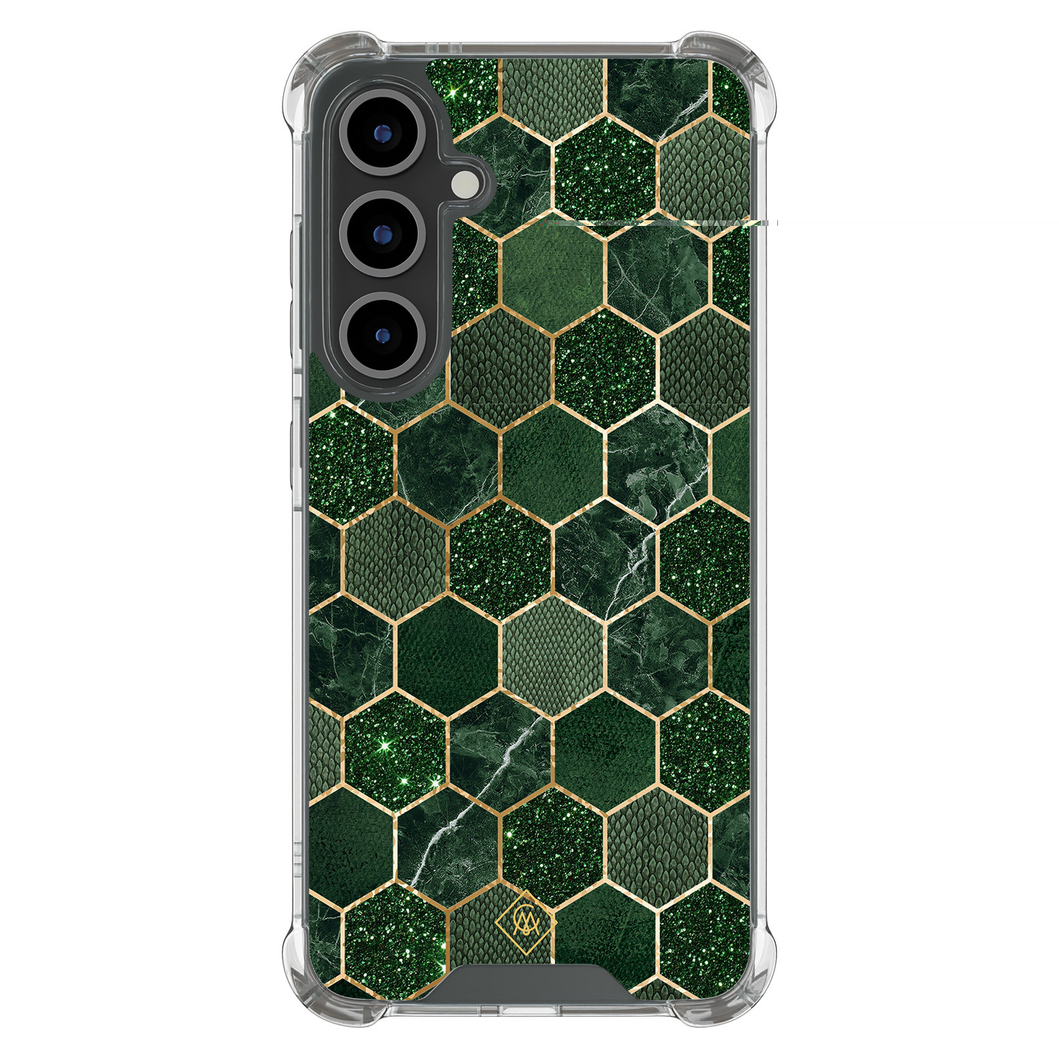 Samsung Galaxy S24 FE shockproof hoesje Kubus groen