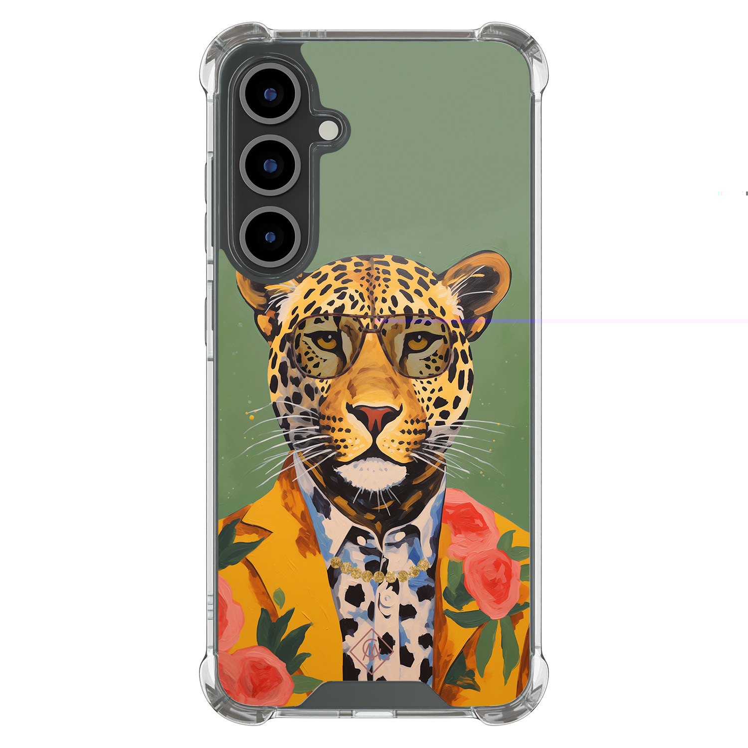 Samsung Galaxy S24 FE shockproof hoesje Luipaard hipster