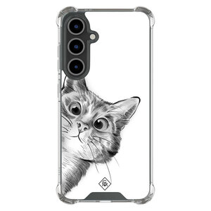 Casimoda Samsung Galaxy S24 FE shockproof hoesje - Kat kiekeboe