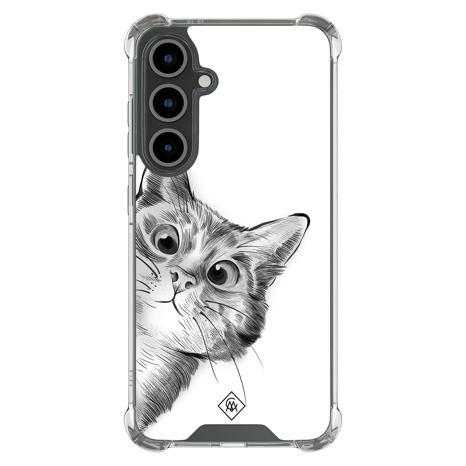 Samsung Galaxy S24 FE shockproof hoesje Kat kiekeboe
