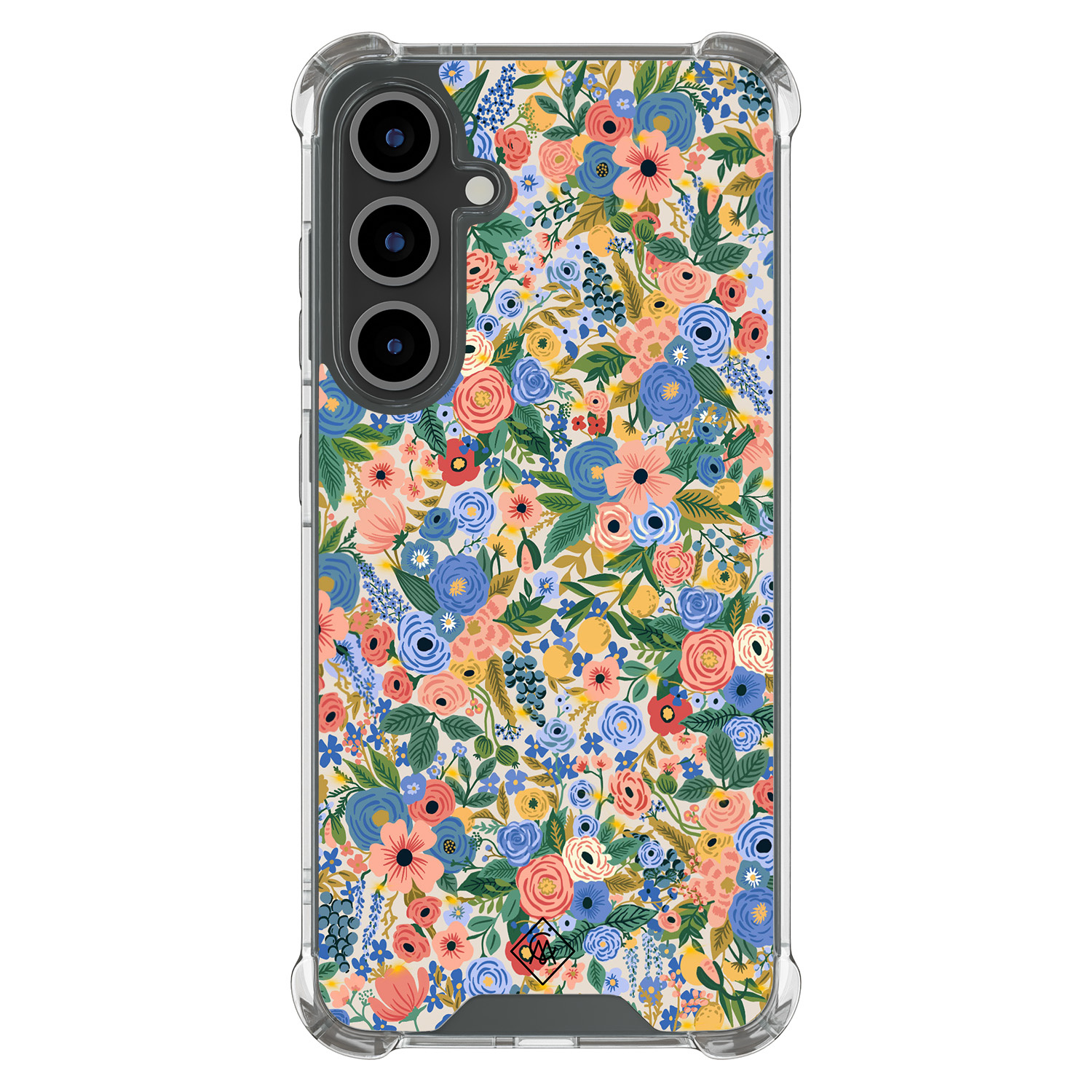 Samsung Galaxy S24 FE shockproof hoesje Blue gardens