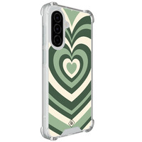 Casimoda Samsung Galaxy A36 shockproof hoesje - Groen hart swirl