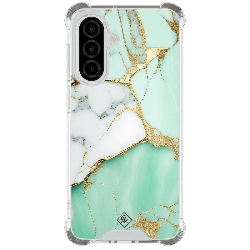 Casimoda Samsung Galaxy A36 shockproof hoesje - Marmer mintgroen