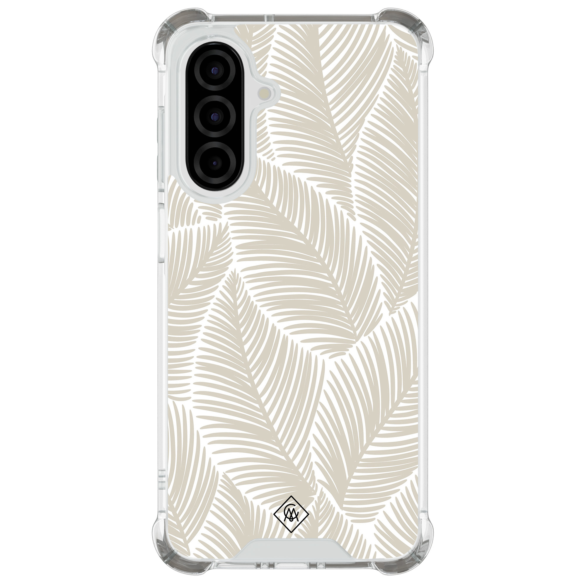 Samsung Galaxy A26 shockproof hoesje Palmy leaves beige