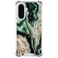 Casimoda Samsung Galaxy A26 shockproof hoesje - Green waves