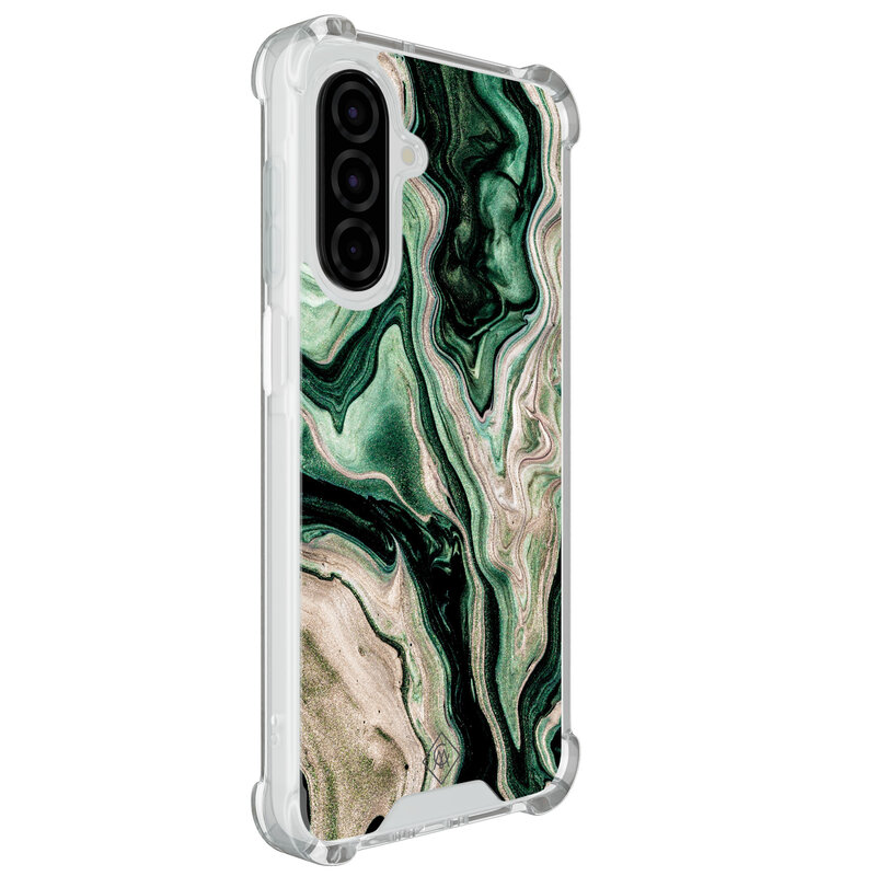 Casimoda Samsung Galaxy A26 shockproof hoesje - Green waves