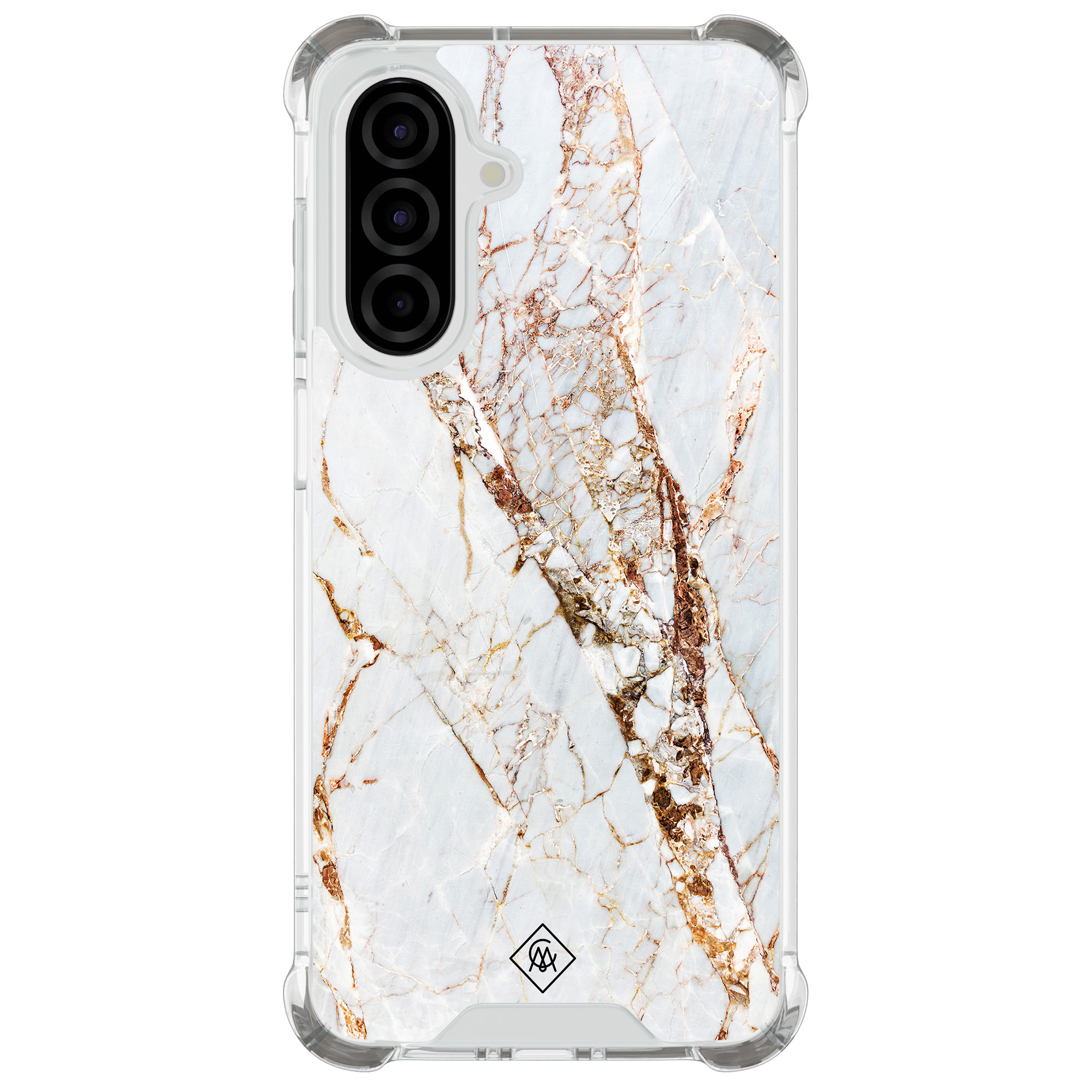 Samsung Galaxy A26 shockproof hoesje Marmer goud