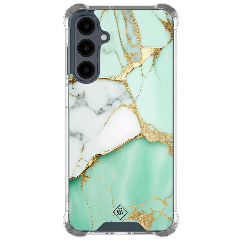 Casimoda Samsung Galaxy A16 shockproof hoesje - Marmer mintgroen