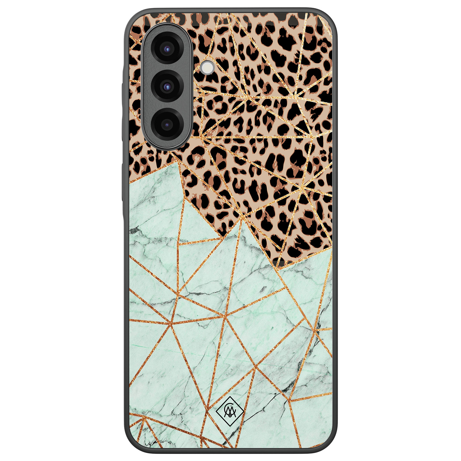 Samsung Galaxy A36 hoesje Luipaard marmer mint