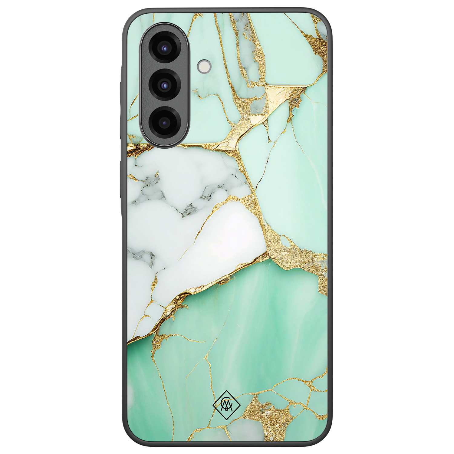 Samsung Galaxy A36 hoesje Marmer mint goud