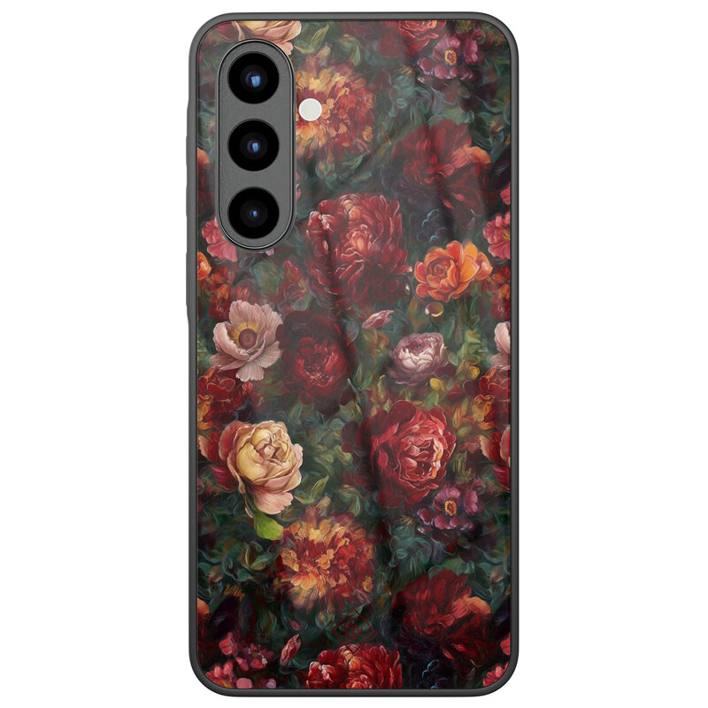 Casimoda Samsung Galaxy A56 glazen hardcase - Floral garden