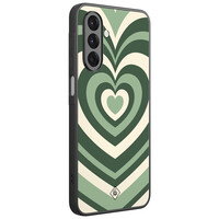 Casimoda Samsung Galaxy A26 hoesje - Hart swirl groen