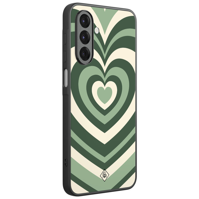 Casimoda Samsung Galaxy A26 hoesje - Hart swirl groen