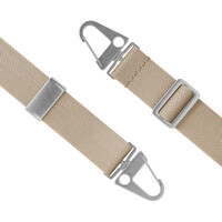 Casimoda Universeel verstelbaar telefoonkoord met zilveren sluiting - Beige