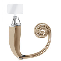 Casimoda Universeel verstelbaar telefoonkoord met zilveren sluiting - Beige
