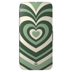 Casimoda Samsung Galaxy A56 flipcase - Hart swirl groen