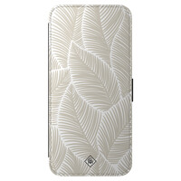 Casimoda Samsung Galaxy A56 flipcase - Palm leaves beige