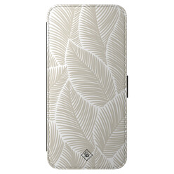 Casimoda Samsung Galaxy A56 flipcase - Palm leaves beige