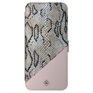 Casimoda Samsung Galaxy A56 flipcase - Snake print roze