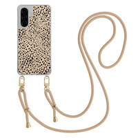 Casimoda Samsung Galaxy A56 hoesje met beige koord - Spot on