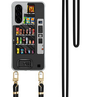 Casimoda Samsung Galaxy A56 hoesje met zwart koord - Snoepautomaat