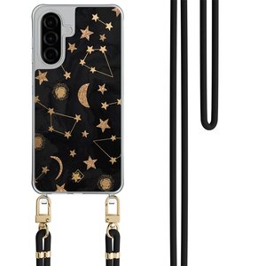Casimoda Samsung Galaxy A26 hoesje met zwart koord - Counting the stars
