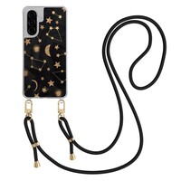 Casimoda Samsung Galaxy A26 hoesje met zwart koord - Counting the stars