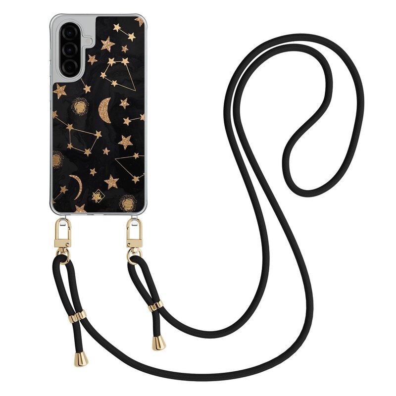Casimoda Samsung Galaxy A26 hoesje met zwart koord - Counting the stars