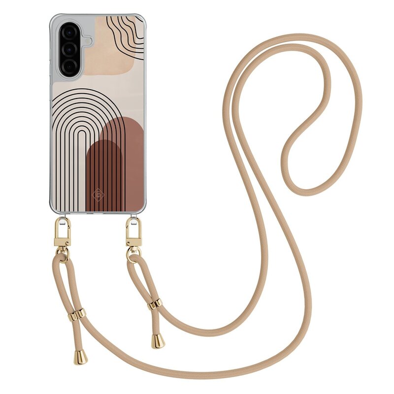 Casimoda Samsung Galaxy A26 hoesje met beige koord - Warm curves