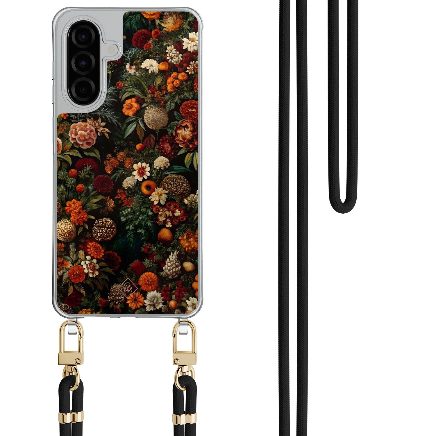 Samsung Galaxy A26 hoesje met zwart koord Exotic garden