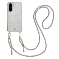 Casimoda Samsung Galaxy A26 hoesje met grijs koord - Abstract waves
