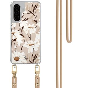 Casimoda Samsung Galaxy A26 hoesje met beige koord - In bloom