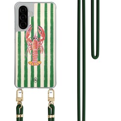Casimoda Samsung Galaxy A26 hoesje met groen koord - Kreeft