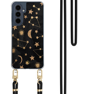 Casimoda Samsung Galaxy A16 hoesje met zwart koord - Counting the stars