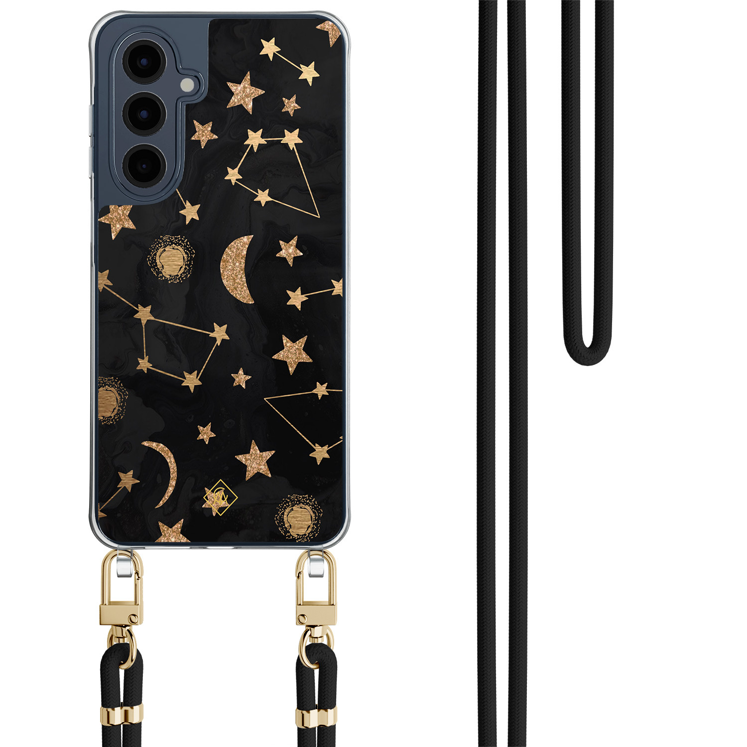 Samsung Galaxy A16 hoesje met zwart koord Counting the stars