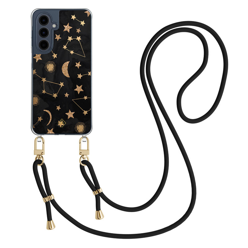 Casimoda Samsung Galaxy A16 hoesje met zwart koord - Counting the stars