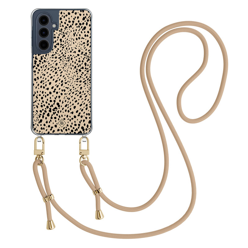 Casimoda Samsung Galaxy A16 hoesje met beige koord - Spot on