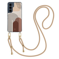 Casimoda Samsung Galaxy A16 hoesje met beige koord - Warm curves