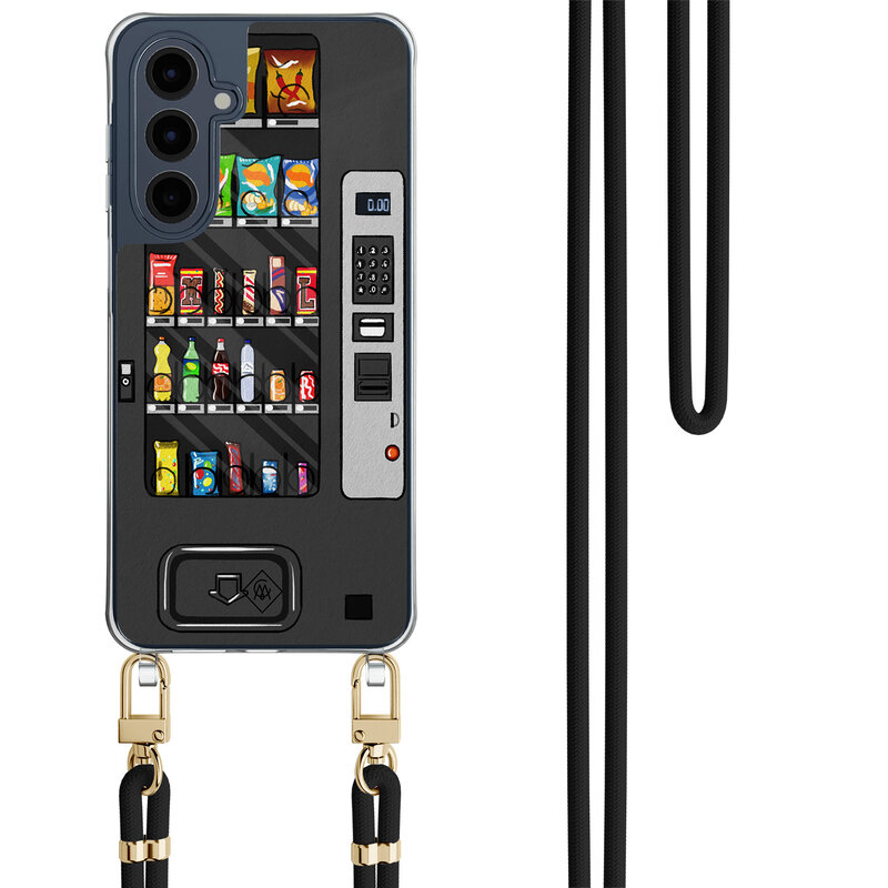 Casimoda Samsung Galaxy A16 hoesje met zwart koord - Snoepautomaat