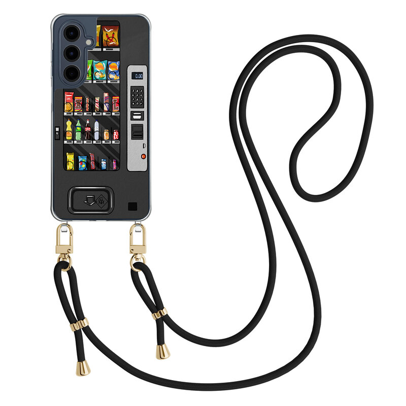 Casimoda Samsung Galaxy A16 hoesje met zwart koord - Snoepautomaat