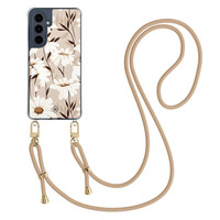 Casimoda Samsung Galaxy A16 hoesje met beige koord - In bloom