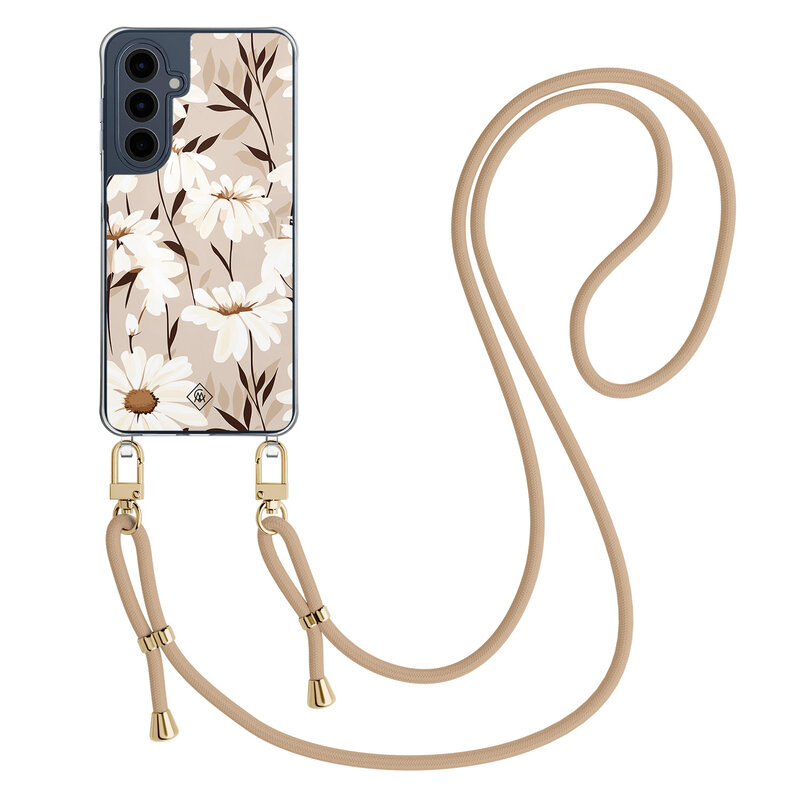 Casimoda Samsung Galaxy A16 hoesje met beige koord - In bloom