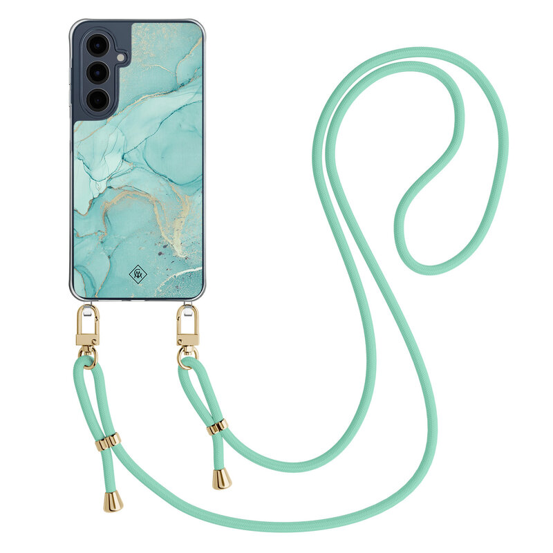 Casimoda Samsung Galaxy A16 hoesje met mint koord - Touch of mint