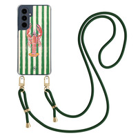 Casimoda Samsung Galaxy A16 hoesje met groen koord - Kreeft