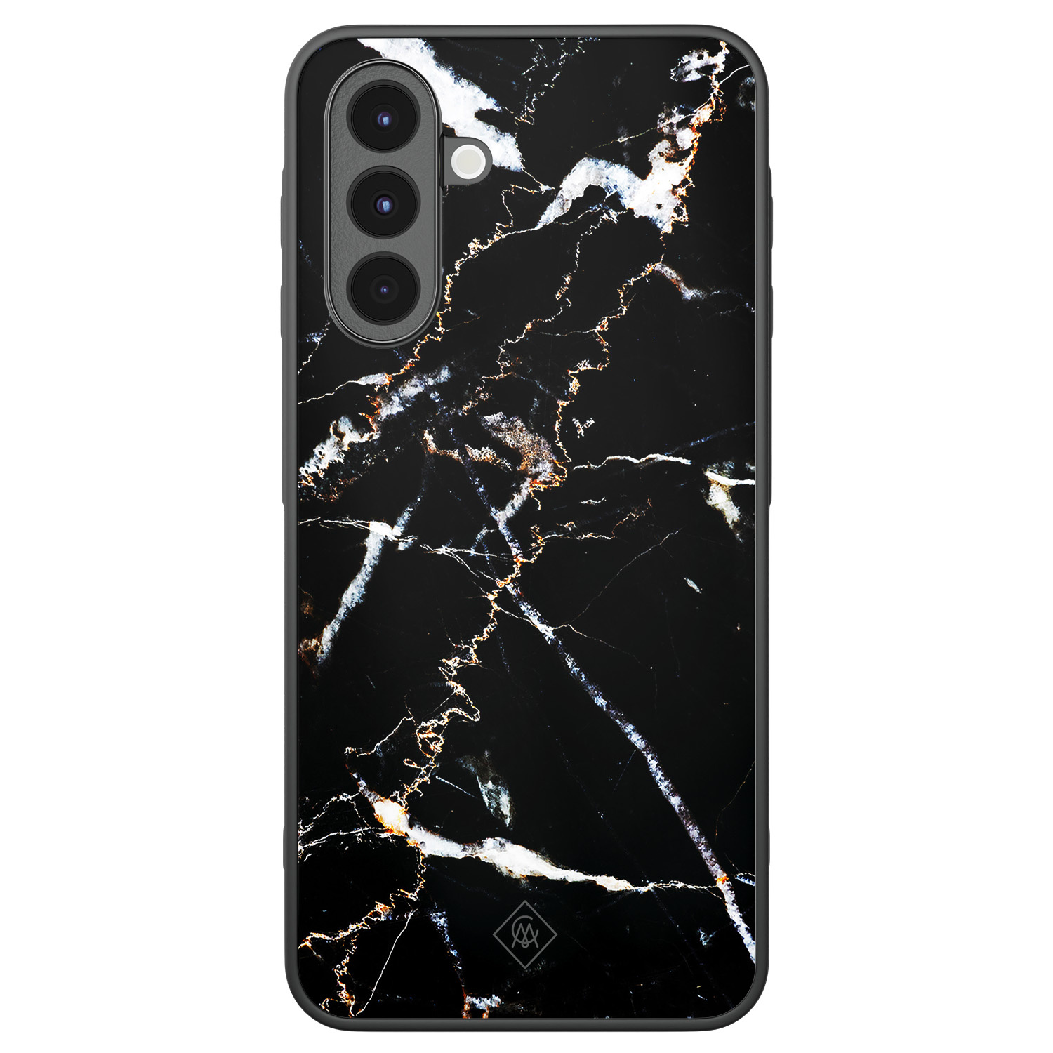 Samsung Galaxy A16 hoesje Marmer zwart