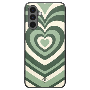 Casimoda Samsung Galaxy A16 hoesje - Hart swirl groen